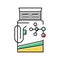 methanol gas station color icon vector illustration