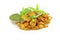 Methi pakoda or fritter indian food snack in pure white background