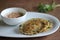 Methi poori made of whole wheat flour mixed with Fenugreek leaves, taste good if served with curd mixed with Indian masala