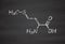 Methionine l-methionine, Met, M amino acid molecule.