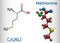 Methionine l- methionine, Met , M essential amino acid molecule. Structural chemical formula and molecule model