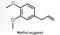 Methyl eugenol, allylveratrol, methyleugenol molecule. It is phenylpropene, a type of phenylpropanoid. Is used as flavoring agent