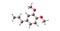 Methyl eugenol molecular structure isolated on white