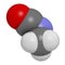 Methyl isocyanate MIC toxic molecule. Important chemical that was responsible for thousands of deaths in the Bhopal disaster..