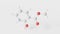 methyl salicylate molecule 3d, molecular structure, ball and stick model, structural chemical formula methyl ester of salicylic