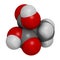 Methylmalonic acid molecule. Increased plasma levels may indicate vitamin B12 deficiency. 3D rendering. Atoms are represented as