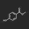 Methylparaben vector icon