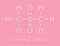 Methylsulfonylmethane MSM dietary supplement molecule, chemical structure Skeletal formula.