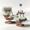 Meticulous 3d Render Of Relaxing Recliner Chair With Beige Ottoman