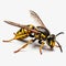 Meticulous Photorealistic Still Life: Black Yellow Wasp In Danish Design