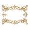 Meticulously Designed Gold Ornament Frame Vector