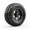 Meticulously Detailed Off Road Tires On White Background