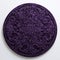 Meticulously Detailed Purple Carving On White Surface