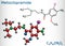 Metoclopramide, dopamine antagonist molecule. It is used to treat  nausea and vomiting,  to help with gastroesophageal reflux