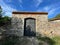 Metohi of Xiropotamou Monastery near Sarti, Greece. The main gate