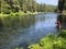 Metolius River Oregon Fly Fishing Trip with Fisherman Casting