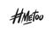 Metoo hashtag signs. Number sign, hash, or pound sign. Hand painted symbols isolated on a white background. Vector