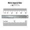 Metric Imperial Rulers Vector. Centimeter And Inch. Measure Tools Equipment Illustration Isolated On White Background.