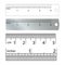 Metric Imperial Rulers Vector. Centimeter And Inch. Measure Tools Equipment Illustration Isolated On White Background.