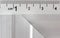 Metric scale. Yardstick. Close-up. Steel ruler millimeter markings.