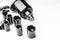 Metric Universal Socket Wrench, tools Set on white background .s