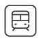 Metro black line icon. Urban transport item. Public navigation. Pictogram for web page, mobile app, promo. UI UX GUI