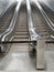 Metro escalators are closed during the worldwide coronavirus pandemic