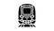 metro subway transport vehicle glyph icon animation