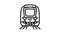 metro subway transport vehicle line icon animation