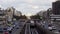 Metro traffic between La Defense and Paris - France