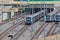 Metro Wagons at Station in Sao Paulo, Brazil