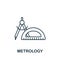 Metrology icon from science collection. Simple line element Metrology symbol for templates, web design and infographics