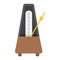 Metronome flat icon, music and instrument,