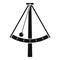 Metronome gravity icon, simple style