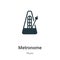 Metronome vector icon on white background. Flat vector metronome icon symbol sign from modern music collection for mobile concept