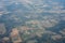 Metropolis Area of Houston, Texas Suburbs from Above in an Airplane