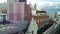 Metropolis Building facade and aerial cityscape of Madrid, Spain