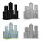 Metropolis.Realtor single icon in cartoon style vector symbol stock illustration web.