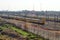 Metrorail commuter trains in a siding in Johannesburg