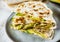 Mexican avocado quesadilla