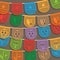 Mexican bunting decoration