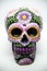 Mexican calavera, with floral decorations