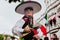 Mexican Carnival, mexican dancers with bright mexican folk costumes