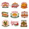 Mexican cuisine fast food restaurant emblem design