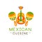 Mexican cuisine logo design, authentic traditional continental food label can be used for shop, farmers market, cafe