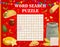 Mexican fast food meals word search puzzle game