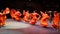 Mexican female dancers and charros