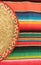 Mexican fiesta poncho rug in bright colors with so