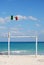 Mexican Flag on a beach