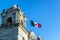 Mexican Flag and Church